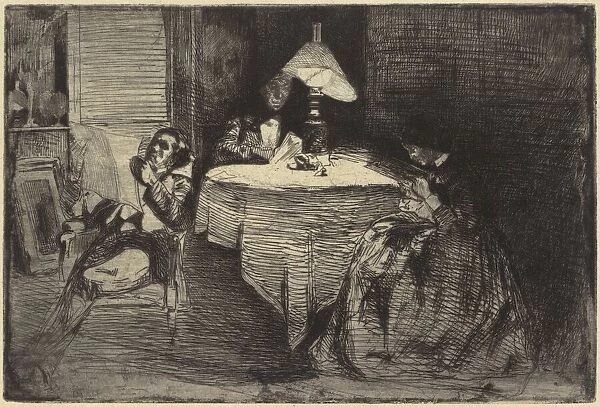 The Music-Room, 1858. Creator: James Abbott McNeill Whistler