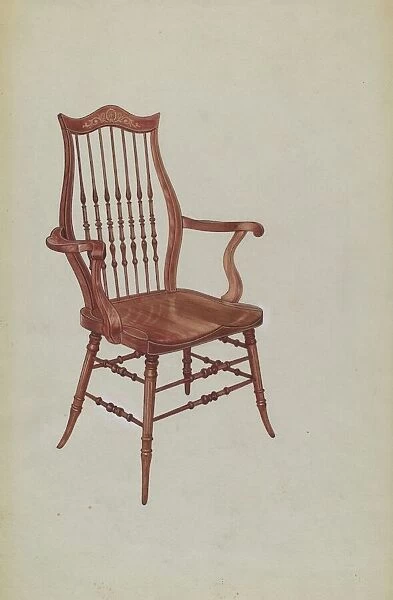 Music Room Chair, c. 1939. Creator: Virginia Kennady