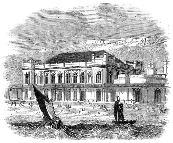 Framed Print : Music Saloon recently erected at Scarborough, 1858. Creator: Unknown Framed Print : Music Saloon recently erected at Scarborough, 1858. Creator: Unknown