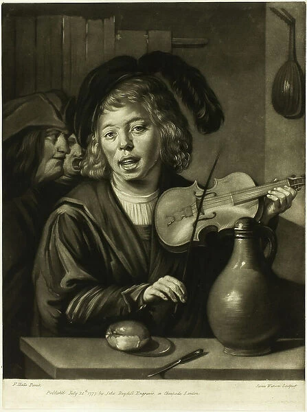 The Musical Boy, 1777. Creator: James Watson