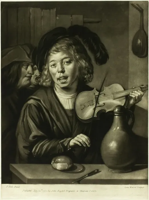 Framed Print : The Musical Boy, 1777. Creator: James Watson Framed Print : The Musical Boy, 1777. Creator: James Watson