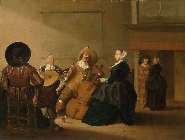 A Musical Company in an Interior, 1630. Creator: Pieter Symonsz Potter