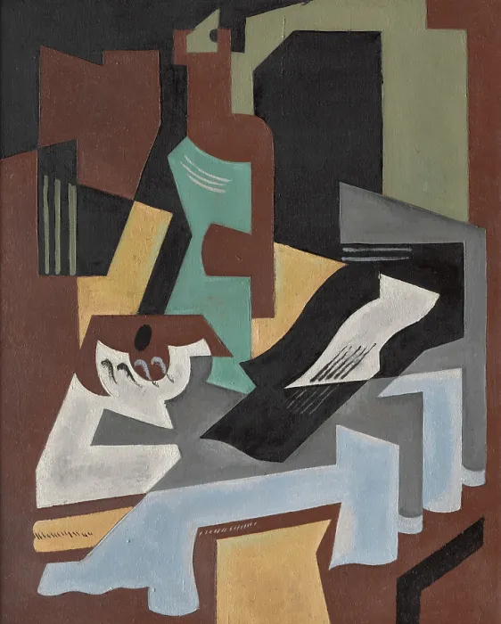Framed Print : Musical composition, c1918. Creator: Blanchard, Maria (1881-1932) Framed Print : Musical composition, c1918. Creator: Blanchard, Maria (1881-1932)