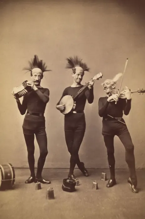 Framed Print : Musical Mokes, 1860s. Creator: J. Wood Framed Print : Musical Mokes, 1860s. Creator: J. Wood