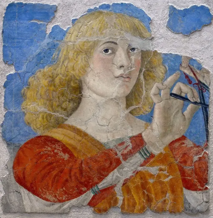 Framed Print : Musician angel, c1480 Framed Print : Musician angel, c1480