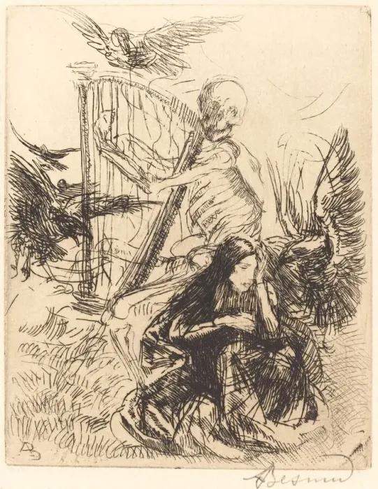 Framed Print : Musician (Musicienne), 1900. Creator: Paul Albert Besnard Framed Print : Musician (Musicienne), 1900. Creator: Paul Albert Besnard