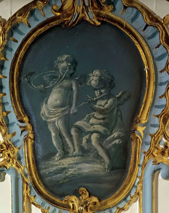 Framed Print : Two musicians, between 1735 and 1745. Creator: Unknown Framed Print : Two musicians, between 1735 and 1745. Creator: Unknown
