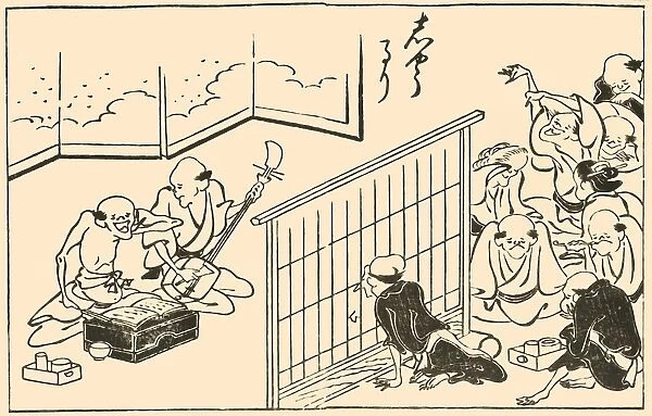 Musicians, 1793, (1924). Creator: Takehara Shunchosai