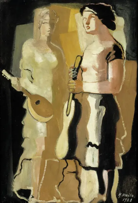 Framed Print : Musicians, 1928. Creator: Yrjö Aleksander Ollila Framed Print : Musicians, 1928. Creator: Yrjö Aleksander Ollila
