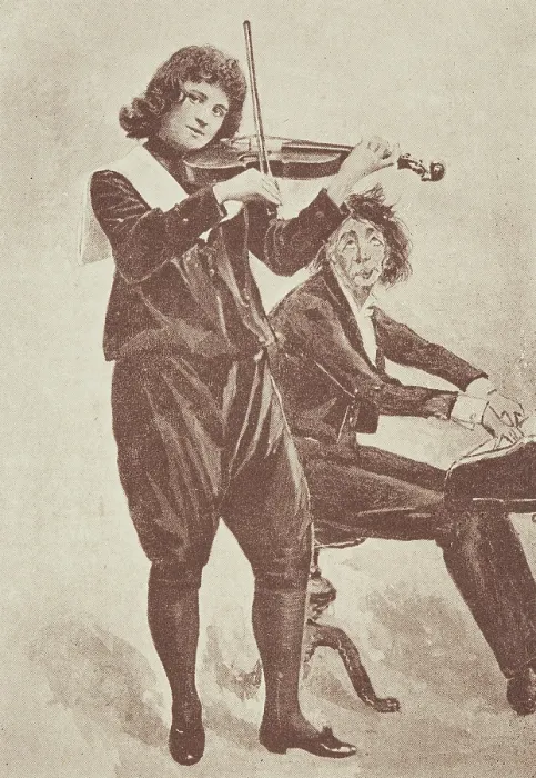Framed Print : Musicians in 'The Little Genius' at the Avenue Theatre, 1896. Creator: Unknown Framed Print : Musicians in 'The Little Genius' at the Avenue Theatre, 1896. Creator: Unknown