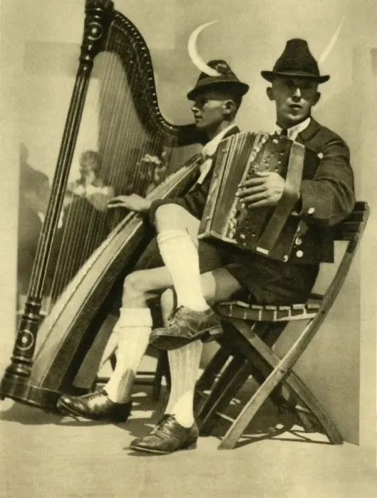 Framed Print : Musicians, Tyrol, Austria, c1935. Creator: Unknown Framed Print : Musicians, Tyrol, Austria, c1935. Creator: Unknown