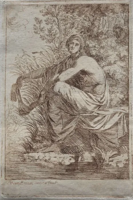 Framed Print : Musidora, c. 1775. Creator: Alexander Runciman (British, 1736-1785) Framed Print : Musidora, c. 1775. Creator: Alexander Runciman (British, 1736-1785)