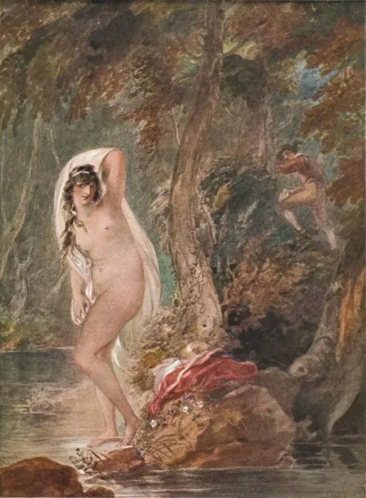 Framed Print : Musidora, c1788 (1904). Artist: William Hamilton Framed Print : Musidora, c1788 (1904). Artist: William Hamilton