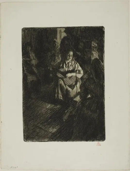 Framed Print : Musique en Famille, 1905. Creator: Anders Leonard Zorn Framed Print : Musique en Famille, 1905. Creator: Anders Leonard Zorn