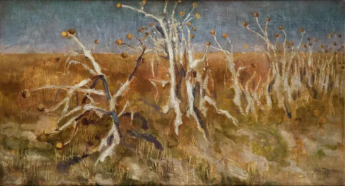 Framed Print : Musk Thistles, 1904. Creator: Kazimierz Sichulski Framed Print : Musk Thistles, 1904. Creator: Kazimierz Sichulski