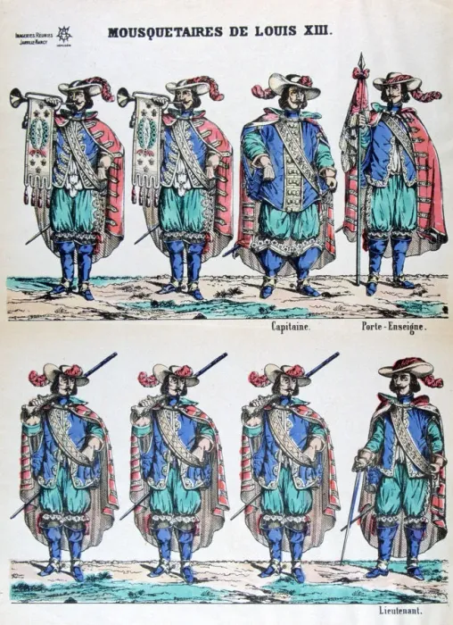 Framed Print : Musketeers of Louis XIII, 17th century (19th century) Framed Print : Musketeers of Louis XIII, 17th century (19th century)