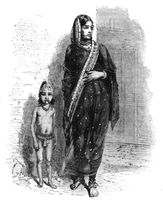 Framed Print : Mussulman Woman of Bhopal, c1891. Creator: James Grant Framed Print : Mussulman Woman of Bhopal, c1891. Creator: James Grant