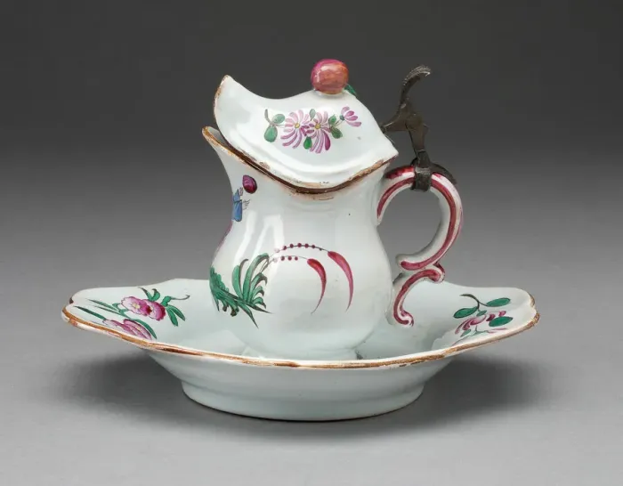 Framed Print : Mustard Pot with Stand, Strasbourg, 1754 / 1760. Creator: Unknown Framed Print : Mustard Pot with Stand, Strasbourg, 1754 / 1760. Creator: Unknown
