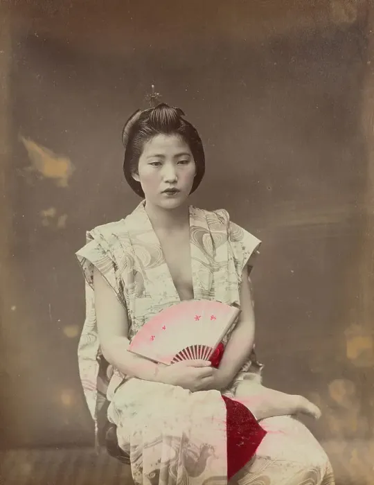 Framed Print : Musum Summer Costume, 1870s-1890s. Creator: Baron Raimund von Stillfried Framed Print : Musum Summer Costume, 1870s-1890s. Creator: Baron Raimund von Stillfried