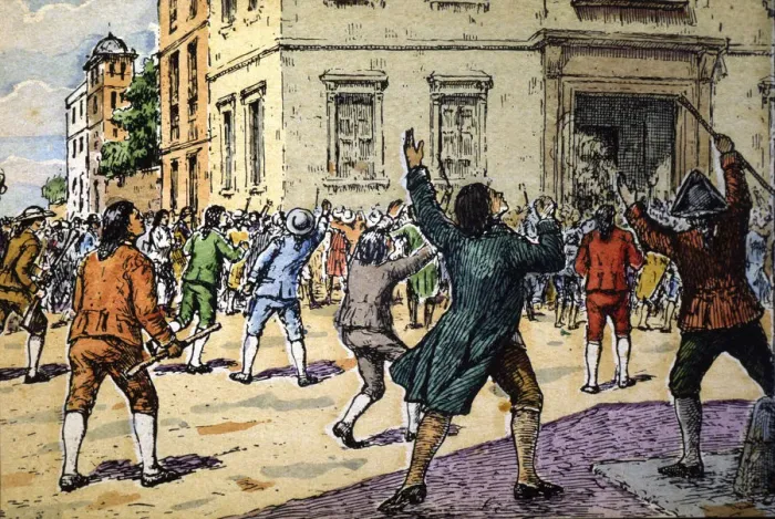Framed Print : Mutiny of Aranjuez on March 17, 1808, repression of civilian-military revolt promoted Framed Print : Mutiny of Aranjuez on March 17, 1808, repression of civilian-military revolt promoted