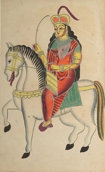 The Mutiny of the Heroine Rani Lakshmi Bai of Jhansi, 1800s. Creator: Unknown