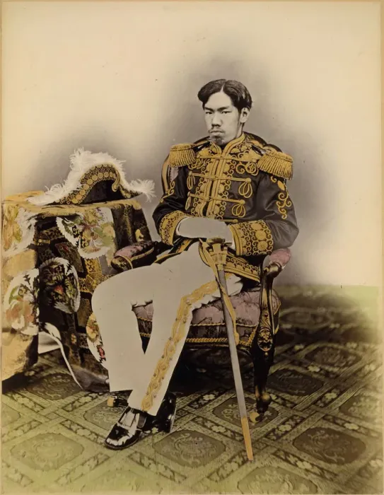 Framed Print : Mutsuhito, The Meiji Emperor, 1873. Creator: Uchida Kyuichi Framed Print : Mutsuhito, The Meiji Emperor, 1873. Creator: Uchida Kyuichi