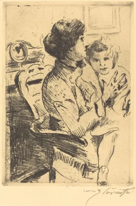 Framed Print : Mutter und Kind (Mother and Child), 1911. Creator: Lovis Corinth Framed Print : Mutter und Kind (Mother and Child), 1911. Creator: Lovis Corinth