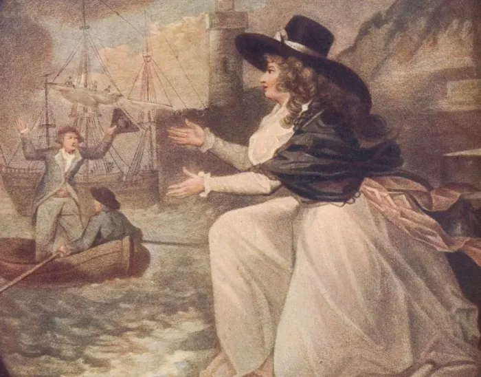 Framed Print : Mutual Joy, Or The Ship in Harbour, c1788, (1906). Artist: Philip Dawe Framed Print : Mutual Joy, Or The Ship in Harbour, c1788, (1906). Artist: Philip Dawe