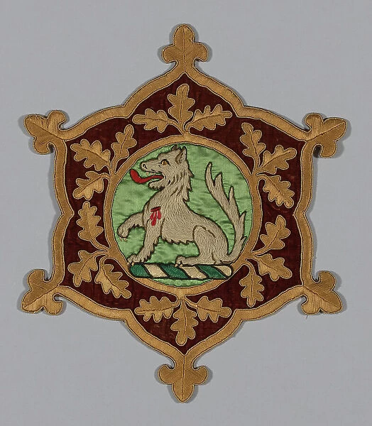 Myddelton Biddulph Armorial Medallion, Wales, c. 1846. Creator: AWN Pugin