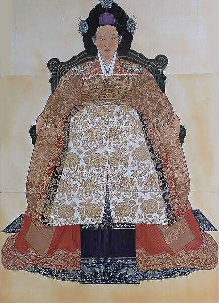 Myeongseong (1851-1895), Empress of Korea. Artist: Anonymous
