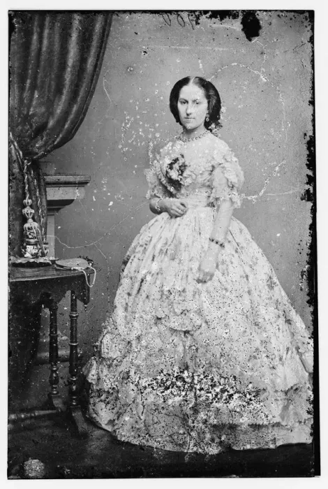 Framed Print : Myra Clark Gaines, between 1855 and 1865. Creator: Unknown Framed Print : Myra Clark Gaines, between 1855 and 1865. Creator: Unknown