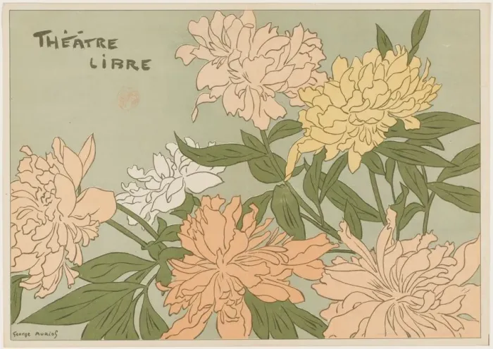 Framed Print : Myrane et Les Chapons (Program for Theatre Libre), 1889 Framed Print : Myrane et Les Chapons (Program for Theatre Libre), 1889