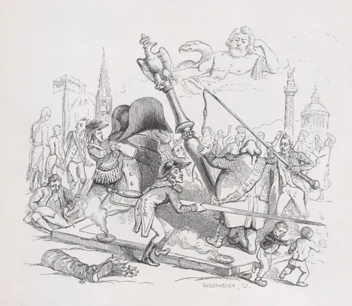 Framed Print : The Myrmidons from The Complete Works of Beranger, 1836