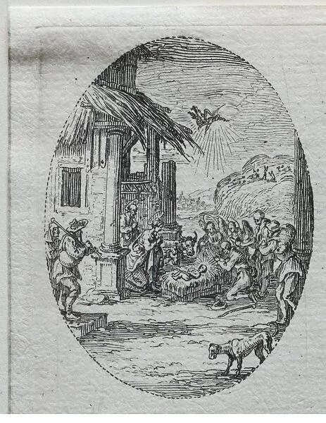 The Mysteries of the Passion: The Adoration of the Shepherds. Creator: Jacques Callot (French