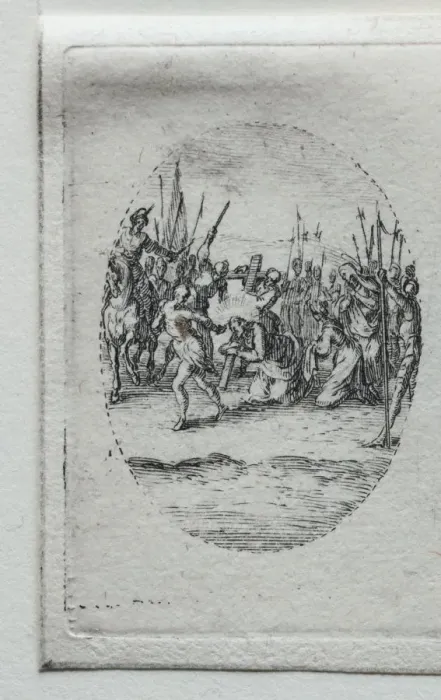 Framed Print : The Mysteries of the Passion: The Carrying of the Cross. Creator: Jacques Callot (French Framed Print : The Mysteries of the Passion: The Carrying of the Cross. Creator: Jacques Callot (French