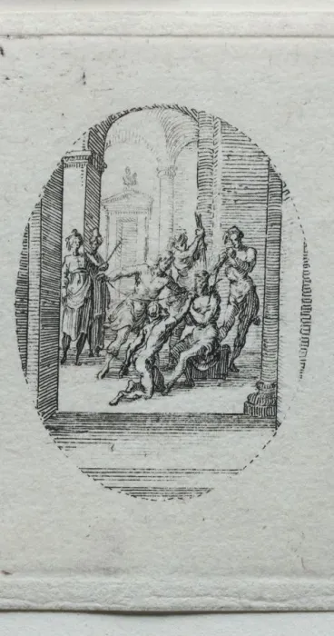 Framed Print : The Mysteries of the Passion: Christ Crowned with Thorns. Creator: Jacques Callot (French Framed Print : The Mysteries of the Passion: Christ Crowned with Thorns. Creator: Jacques Callot (French