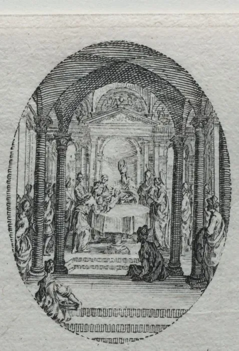 Framed Print : The Mysteries of the Passion: The Circumcision. Creator: Jacques Callot (French, 1592-1635) Framed Print : The Mysteries of the Passion: The Circumcision. Creator: Jacques Callot (French, 1592-1635)