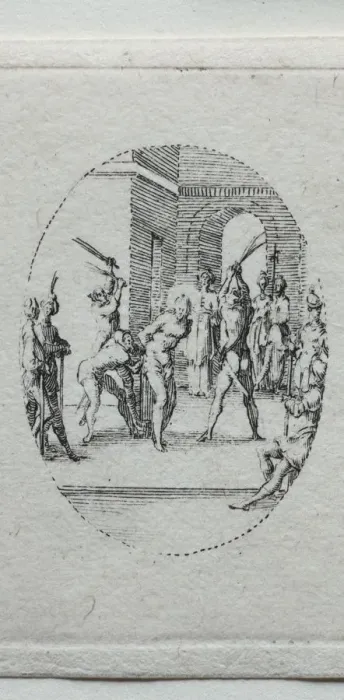 Framed Print : The Mysteries of the Passion: The Flagellation. Creator: Jacques Callot (French, 1592-1635) Framed Print : The Mysteries of the Passion: The Flagellation. Creator: Jacques Callot (French, 1592-1635)
