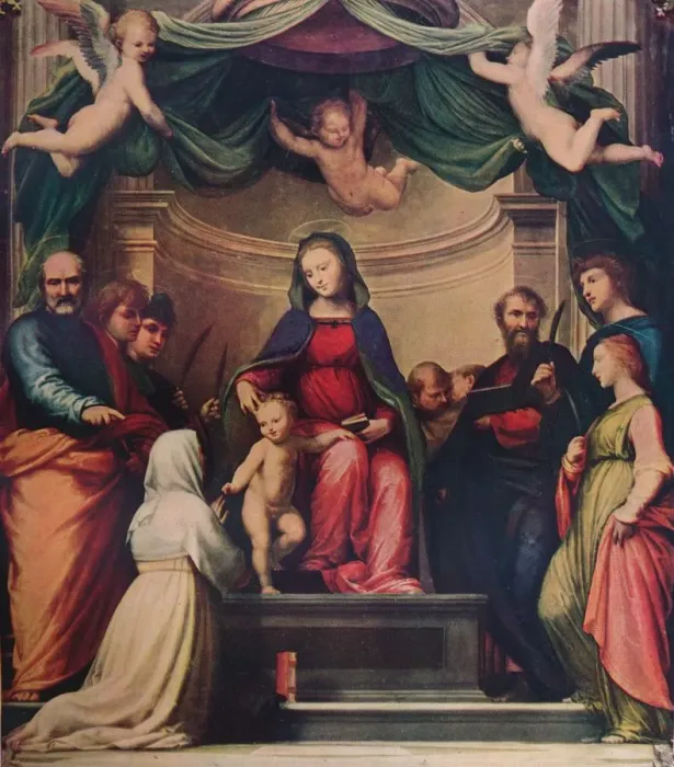Framed Print : The Mystic Marriage of Saint Catherine of Siena, 1511, (1911). Artist: Fra Bartolomeo Framed Print : The Mystic Marriage of Saint Catherine of Siena, 1511, (1911). Artist: Fra Bartolomeo