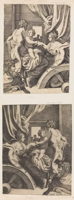 Framed Print : The Mystic Marriage of St. Catherine. Creator: Giulio Bonasone Framed Print : The Mystic Marriage of St. Catherine. Creator: Giulio Bonasone