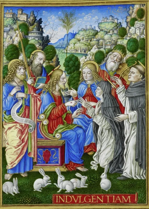 Framed Print : The Mystic Marriage of St. Catherine of Siena, 1490-1520. Creator: Giovan Pietro Birago Framed Print : The Mystic Marriage of St. Catherine of Siena, 1490-1520. Creator: Giovan Pietro Birago