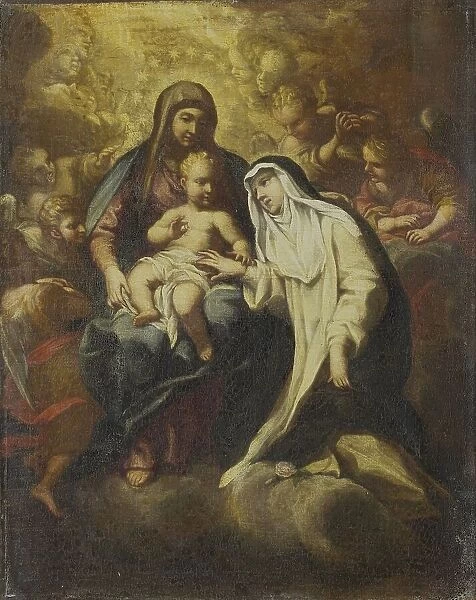 The Mystic Marriage of St Rose of Lima, 1666-1670. Creators: Lazzaro Baldi, Santa Rosa of Lima