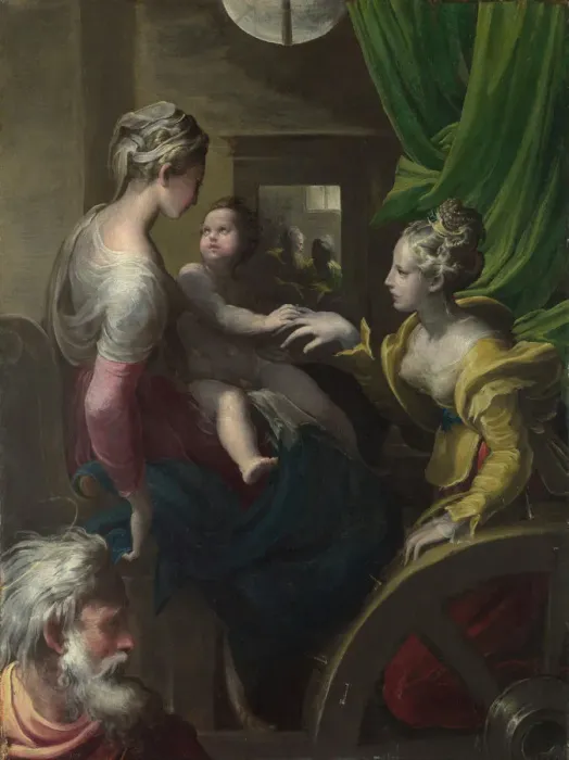 Framed Print : The Mystical Marriage of Saint Catherine, c. 1527-1530. Artist: Parmigianino (1503-1540) Framed Print : The Mystical Marriage of Saint Catherine, c. 1527-1530. Artist: Parmigianino (1503-1540)