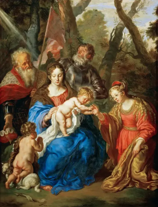 Framed Print : The Mystical Marriage of Saint Catherine with Saints Leopold and William Framed Print : The Mystical Marriage of Saint Catherine with Saints Leopold and William
