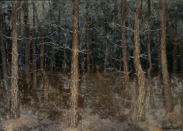 Mystical paths': forest view, 1907. Creator: Gustaaf Frederik van de Wall Perné