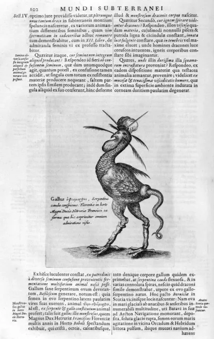 Framed Print : Mythical creatures, 1678. Artist: Athanasius Kircher Framed Print : Mythical creatures, 1678. Artist: Athanasius Kircher