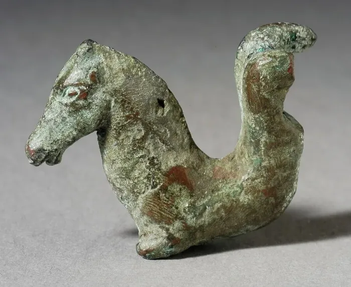 Framed Print : Mythical Hippocamp Figurine, Greco-Roman Period (332 BCE-395 CE). Creator: Unknown Framed Print : Mythical Hippocamp Figurine, Greco-Roman Period (332 BCE-395 CE). Creator: Unknown