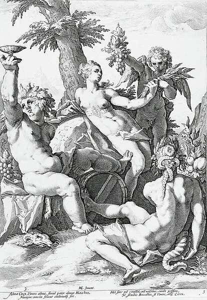 Mythological and Allegorical Subjects (image 5 of 5), 1588. Creator: Jacob Matham