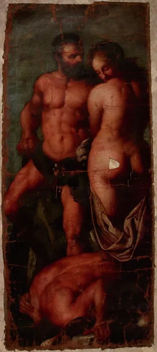 Framed Print : Mythological Scene (Hercules and Deianira?), between 1605-1615. Creator: Unknown Framed Print : Mythological Scene (Hercules and Deianira?), between 1605-1615. Creator: Unknown