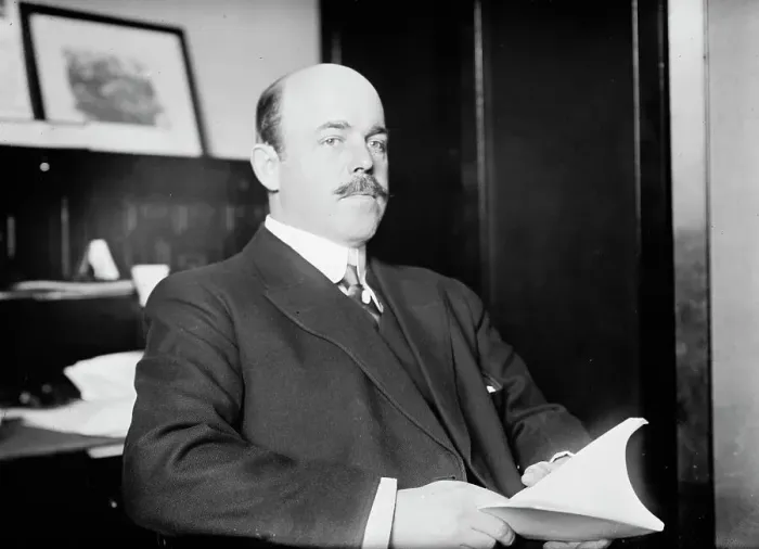 Framed Print : N. Longworth seated with book, 1911. Creator: Bain News Service Framed Print : N. Longworth seated with book, 1911. Creator: Bain News Service